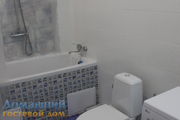 Санузел в однокомнатном номере